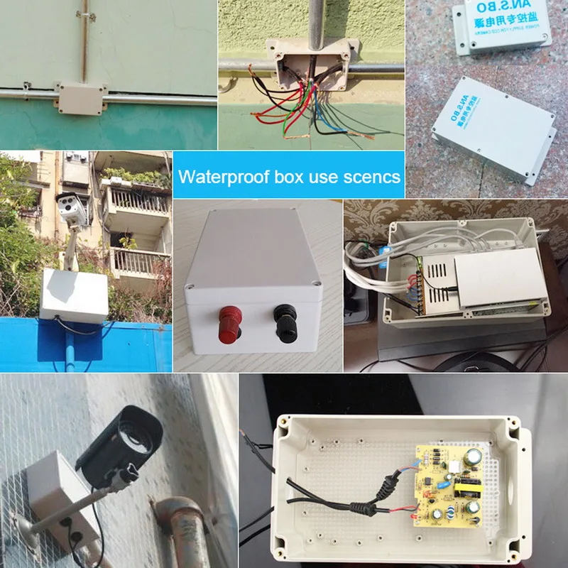 1 шт. ABS пластик IP65 водонепроницаемая распределительная коробка DIY открытый
