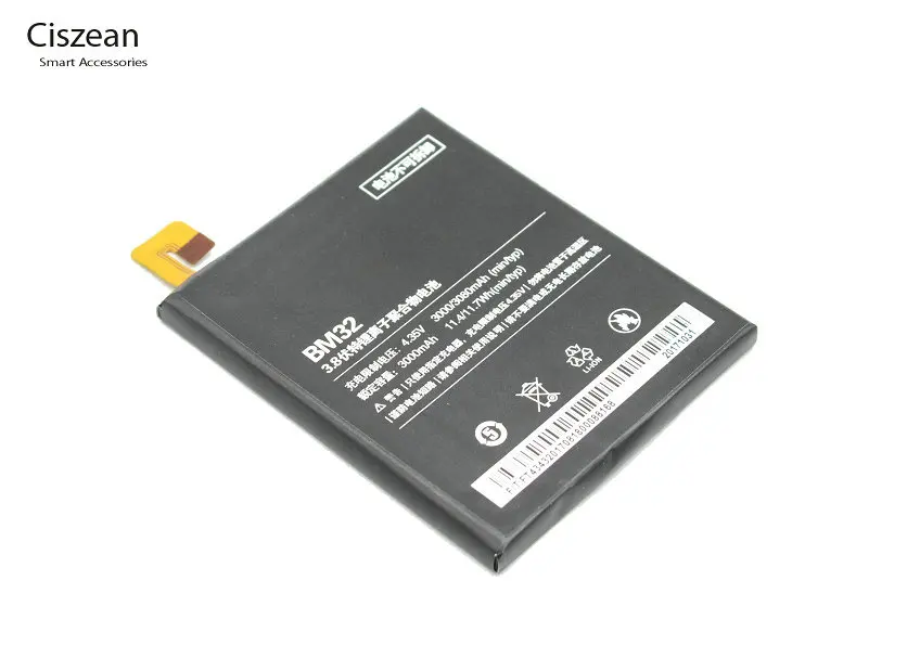 Ciszean 3 шт./лот высокая емкость BM 32/BM32 3000 мАч/11.4Wh сменная батарея для телефона Xiaomi Xiao