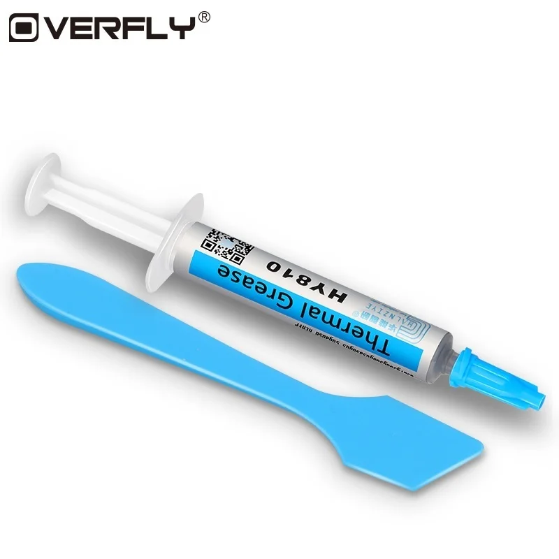 Overfly Универсальный термопаста шприц Серебряный процессор чип теплоотвода паста