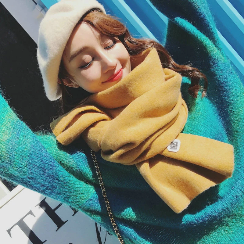 Новое поступление парный мягкий шарф двойного назначения толстый