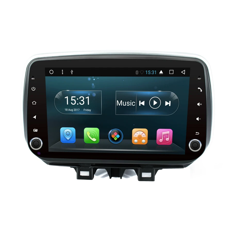 Navirider Автомобильный gps плеер для hyundai tucson full touch android 8,1 Автомагнитола Navi мультимедиа головное устройство стерео магнитофон
