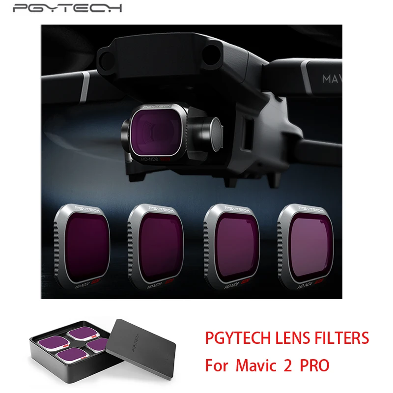 Комплект фильтров PGYTECH для DJI MAVIC 2 Pro объектива UV CPL ND4 ND8 ND16 ND32 ND64 PL дрона 2|Фильтры| |