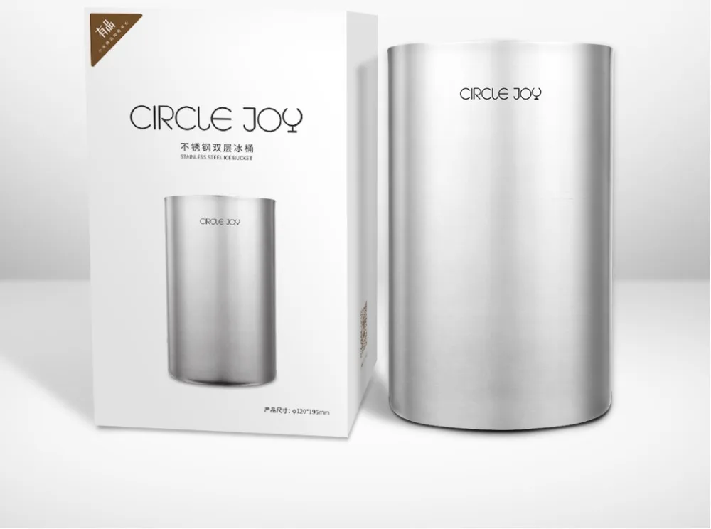 Xiaomi Mijia Circle Joy из нержавеющей стали двойное ведро для льда эффективная изоляция мини ведро для льда для Xiaomi умный дом