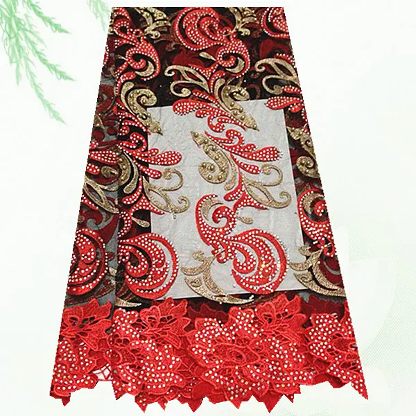 CDPN16 Stones material French lace fabric high quality free shipping Nigerian style net for party dress | Дом и сад