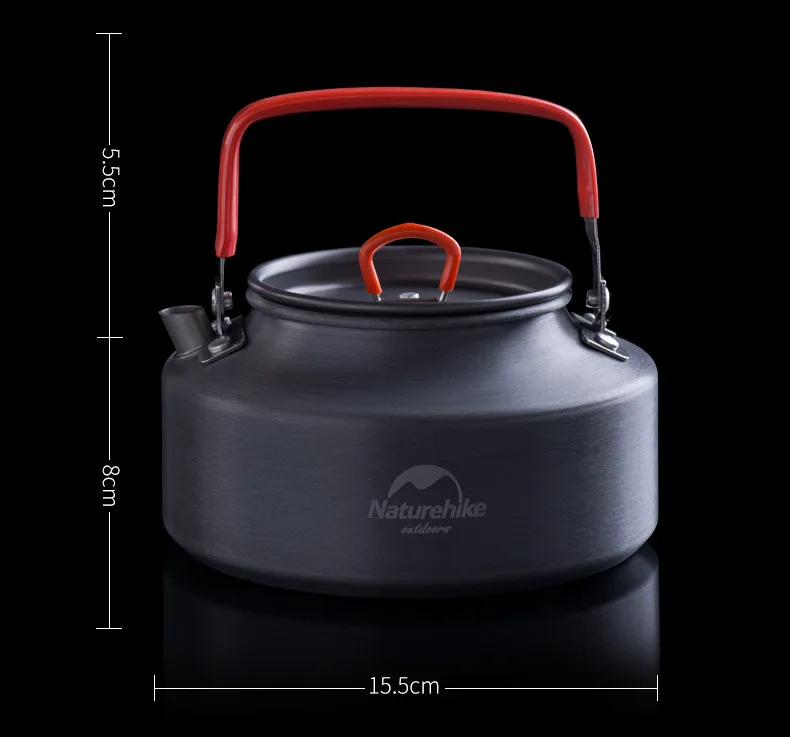 Naturehike Открытый походный горшок портативный чайник алюминиевый походный горшок жесткий алюминиевый кофейник легкий Открытый Кемпинг Рыбалка