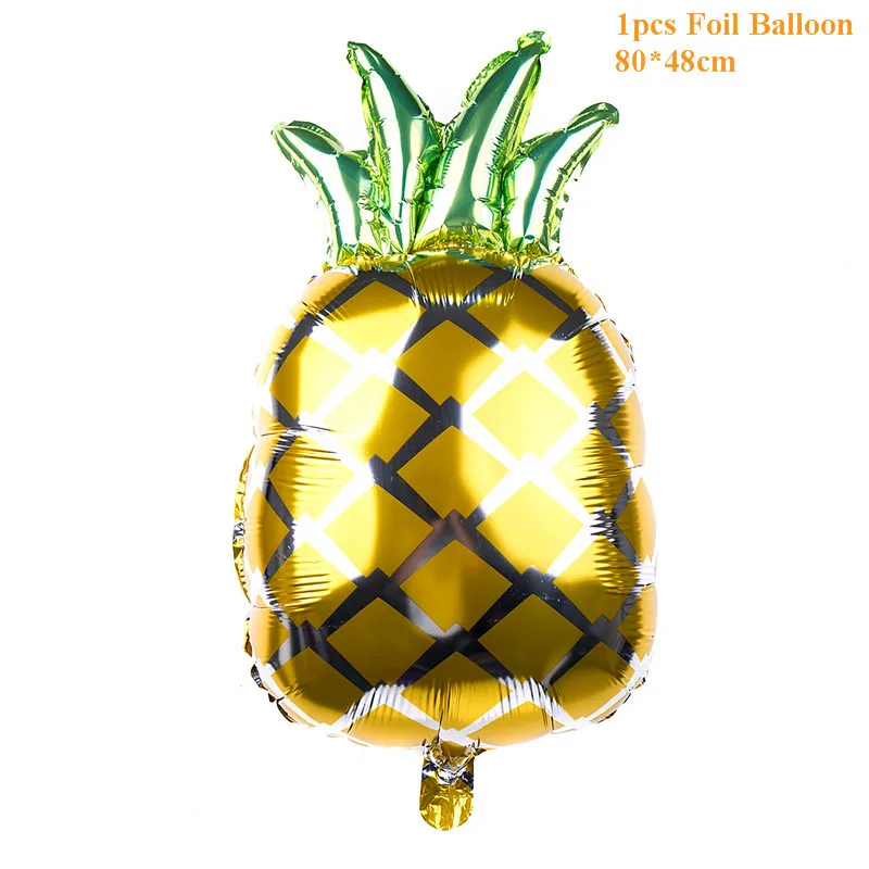 As Picture Hawaii тема вечерние Фольга воздушные шары для овощей и фруктов шары типа "банан" виноград клубника томаты летние украшения для вечеринки, дня рождения - Цвет: As Picture
