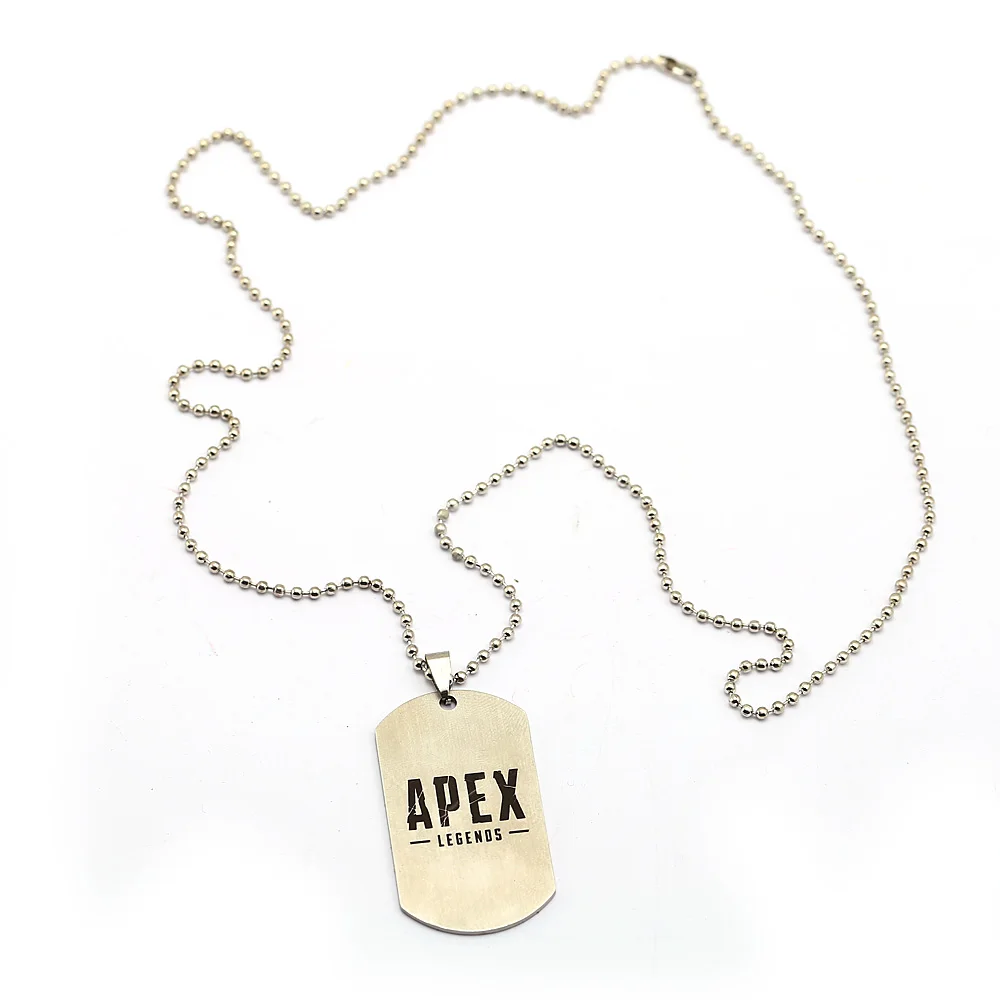 Игра APEX легенды Apex цепочка для ключей металла нержавеющей стали ожерелье со