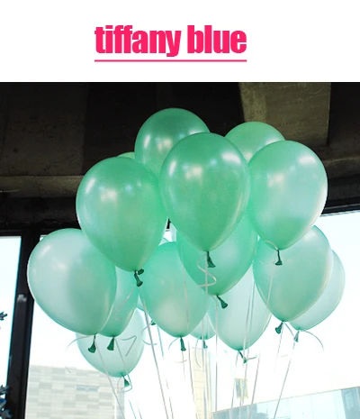 Tiffany 100 шт./лот воздушные шары ко дню рождения аксессуары 10 дюймов латексный воздушный шар детские большие красные синие шарики для свадьбы надувные вечерние шары - Цвет: Tiffany