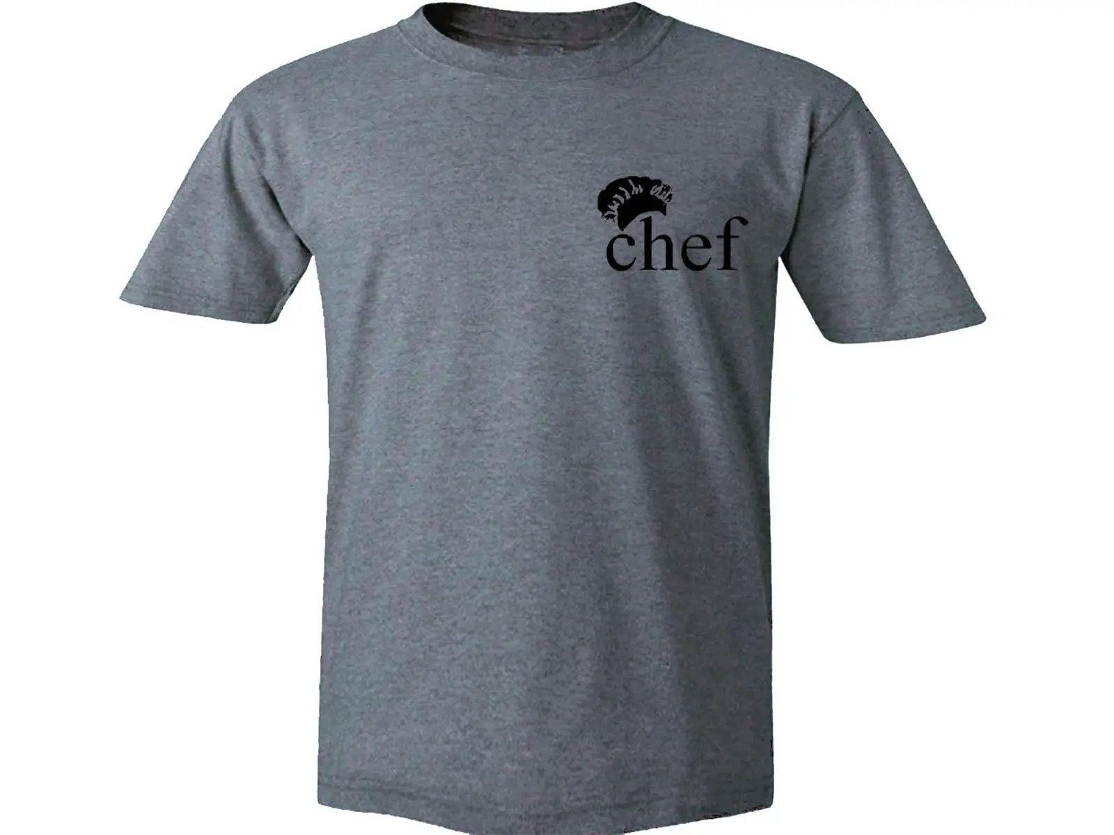 

Chef graphic gray 100% cotton new t-shirt Funny cooking gifts