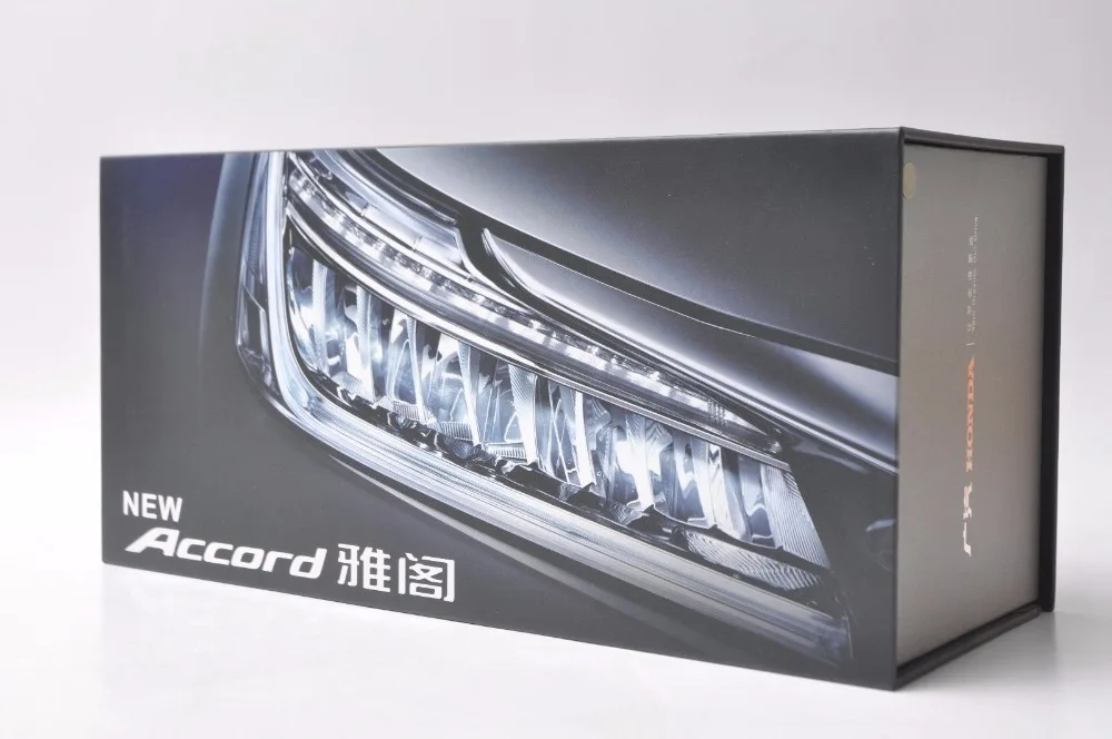 1:18 литая под давлением модель для Honda Accord 10 Серый сплав игрушечный автомобиль миниатюрная коллекция подарки MK10