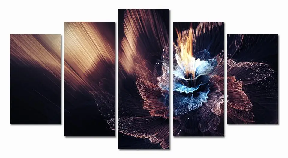 Картина красивый классический цветок 5 панелей/набор HD холст печать картина