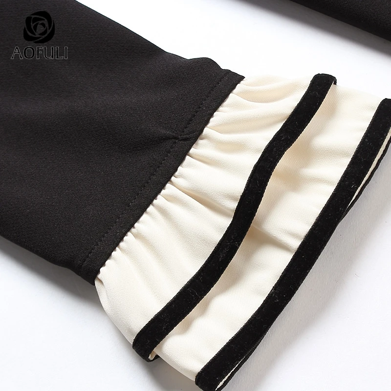 S/XL/2XL/4XL/5XL женское плиссированное платье на осень и зиму модное размера плюс с