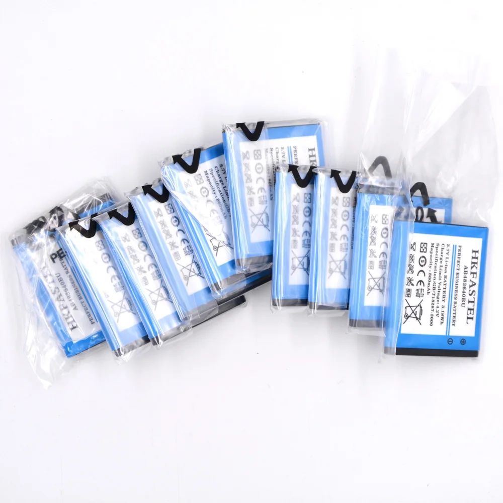 HKFASTEL Новый AB483640BU AB483640CC AB483640DE AB483640DU мобильного телефона Батарея для samsung E200 E208 SGH