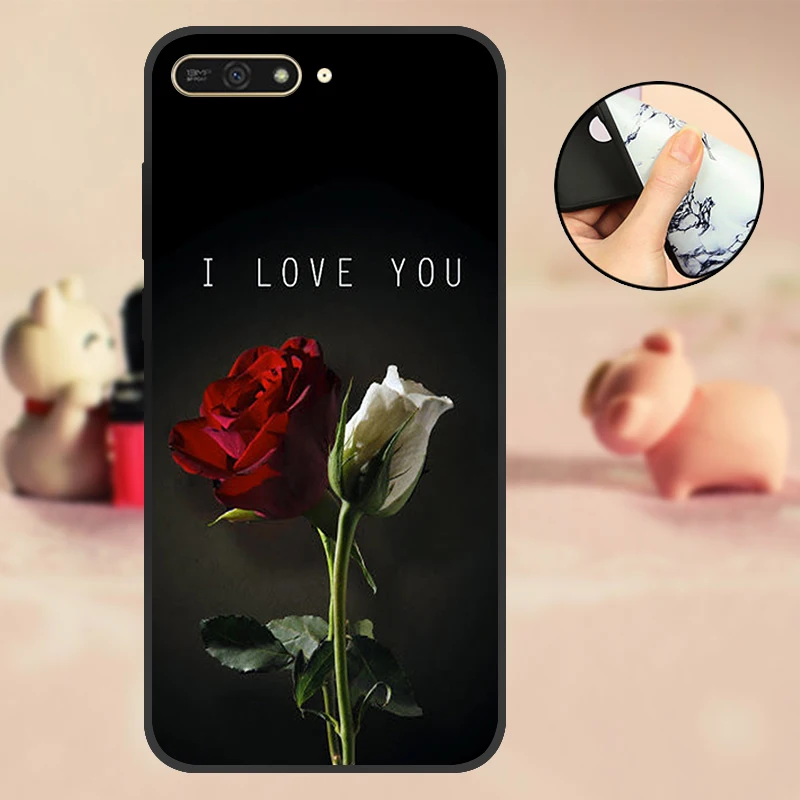 LWAND Силиконовый чехол для телефона huawei Y6 ATU-L21, чехол-бампер для huawei Y6 Prime, силиконовый чехол для huawei Honor 7A Pro Coque - Цвет: LWAND