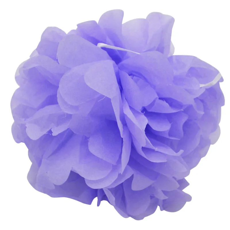 lilac 5 шт. бумажный Pom цветочный шар из искусственных роз висячий цветок Гирлянда детский душ украшения для свадебной вечеринки - Цвет: lilac