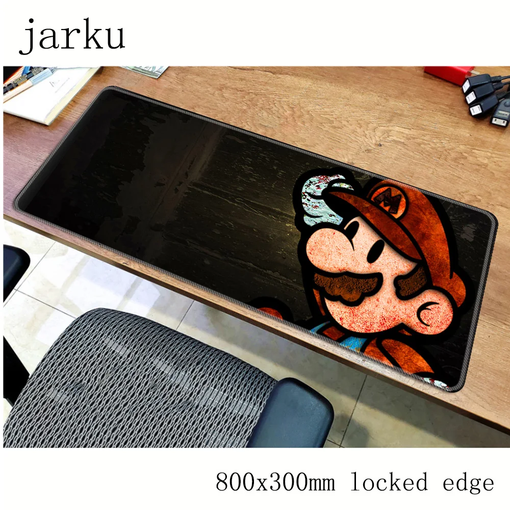 Гелевый коврик для мыши mario, аксессуары для геймеров 800x300 мм, коврик для мыши notbook, большой игровой коврик для мыши с рисунком, коврик для мыши, компьютерный Настольный коврик для мыши