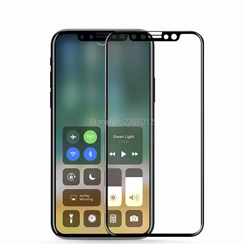 SZAICHGSI полное покрытие из твердого закаленного стекла Защита экрана для iphone x без
