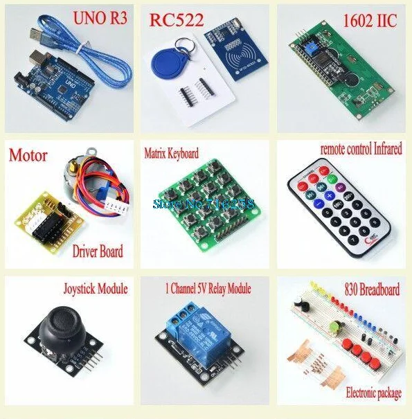 Стартовый набор для Arduino UNO R3 RFID обучающий комплект в розничной коробке |