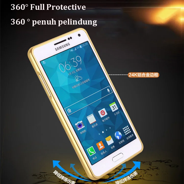 Зеркало Case Для Samsung Galaxy ON5 ON7 2016 Алюминиевый Металлический Каркас + акрил Покрытие