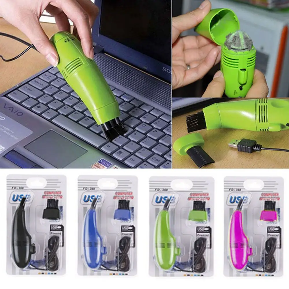 Мини пылесос для компьютера USB клавиатура щетка ноутбука набор очистки пыли
