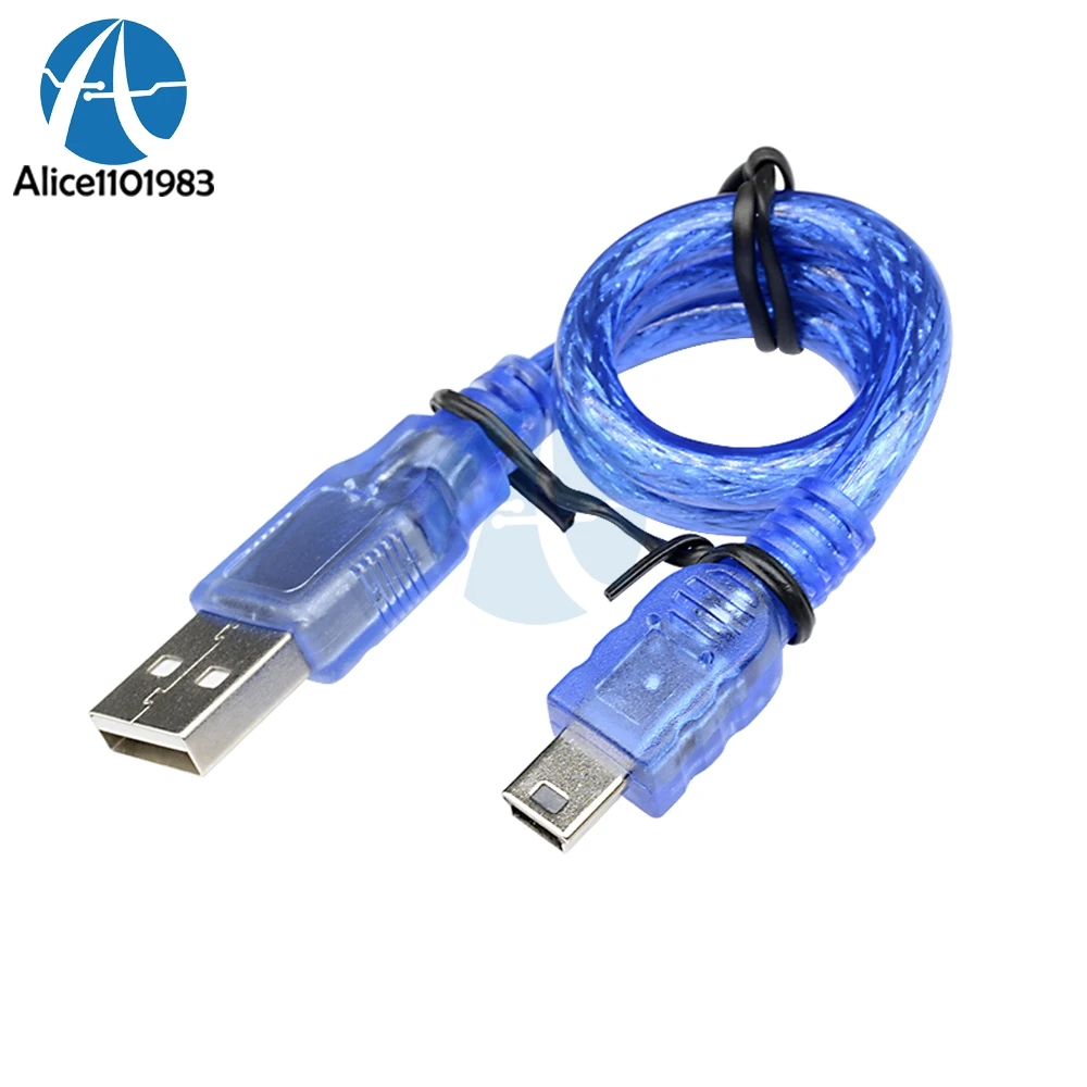Высокая скорость 30 см USB 2 0 папа мини микро B 5pin мужской ПК кабель для зарядки