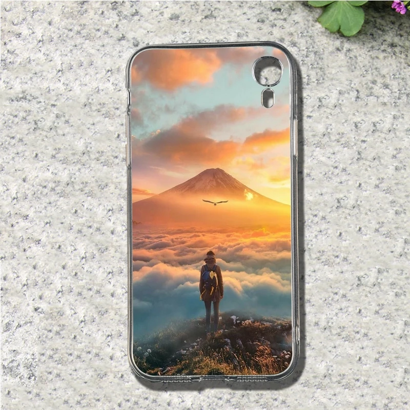 Blue sky and white clouds Soft TPU Mobile Phone for iphone 4 4S 5 5S SE 5C 6 6S 7 8 Plus X XS XR Max cover | Мобильные телефоны и