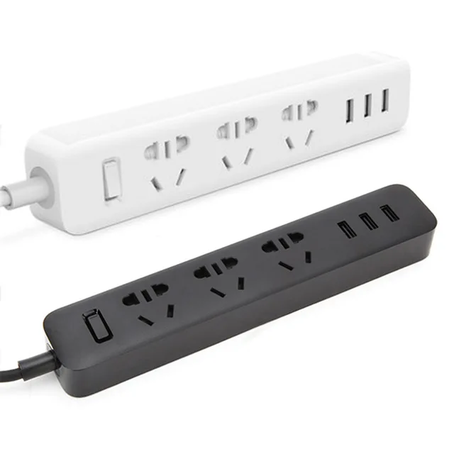 Зарядное устройство XiaoMi с 3 USB портами мини удлинитель стандартный разъем