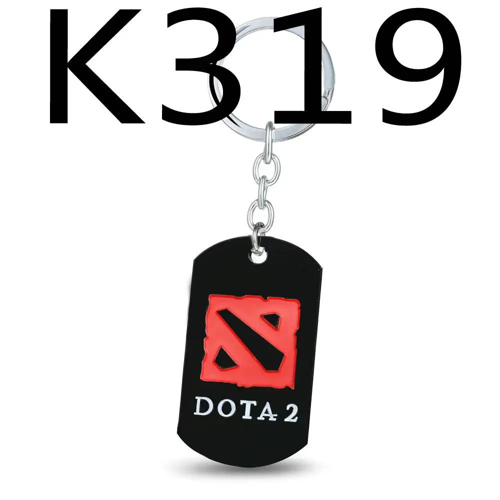 Высокое качество Чемпион щит с принтами из игр Warcraft и Dota 2, брелки для ключей из сплава с принтами из игр Warcraft и Dota 2 кулон брелок Косплэй кольцо для ключей, ювелирное изделие в подарок для автомобиля брелок - Цвет: Серебристый