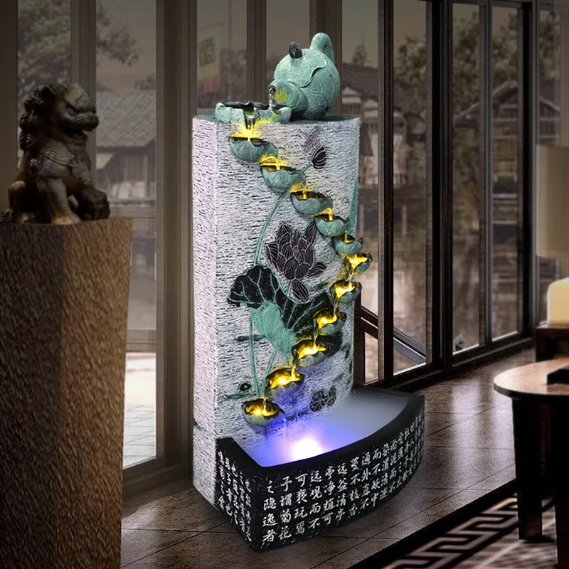 Офисный фонтанчик с водой для украшения гостиной и дома китайский