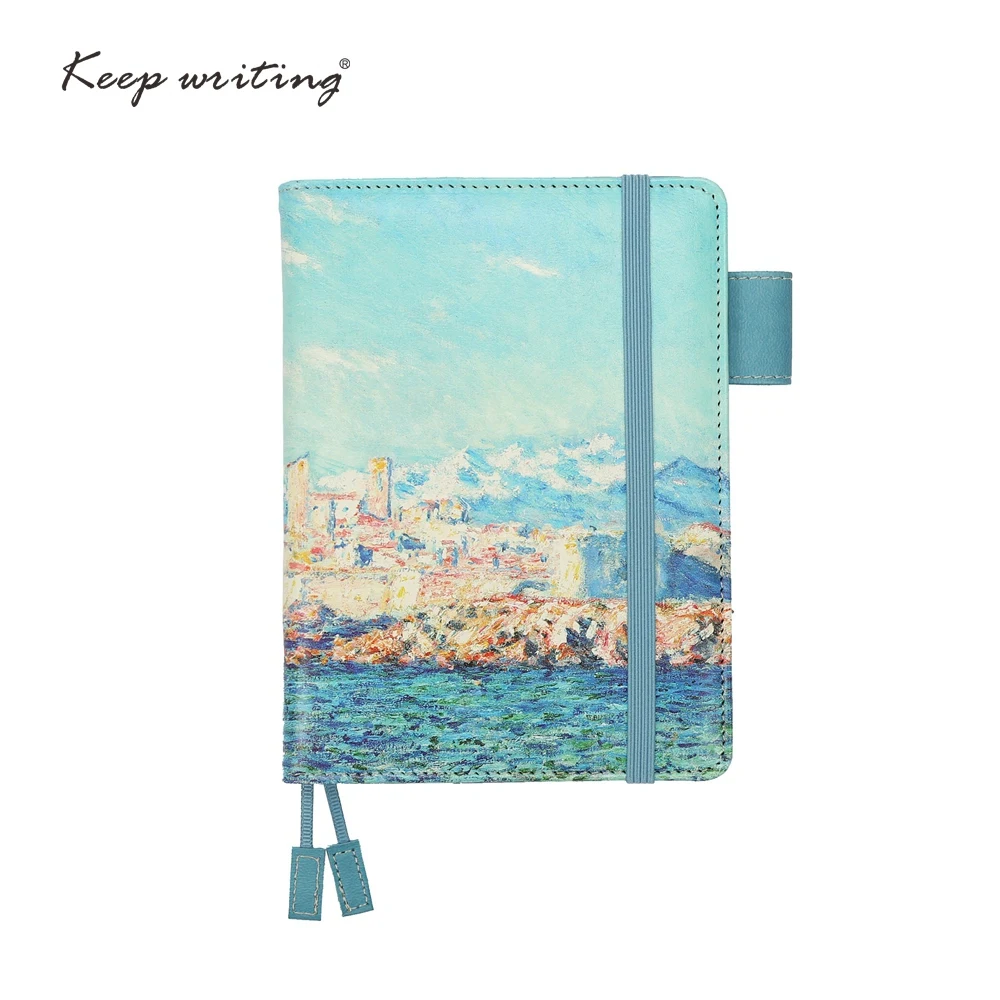 Блокнот в точку формата А6 с обложкой для рисования маслом цвет ассортименте|planner