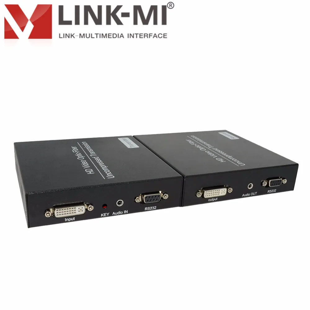 LINK MI LM THF107DKM 1 км несжатый стерео аудио + KVM DVI к волокну удлинитель LC оптический