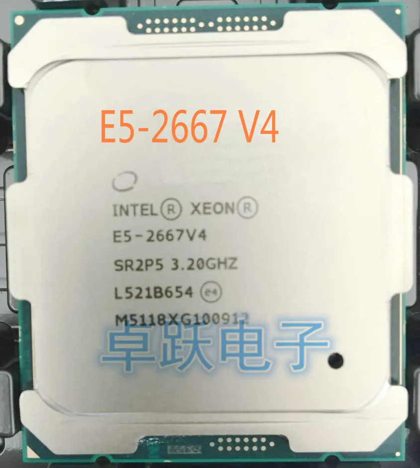 E5-2667V4 Intel E5 2667 V4 3,20 GHZ 8-ядерный Натяжной канат длиной 25 м Кэш E5-2667 V4 DDR4 2400 МГц FCLGA2011-3 135W процессор