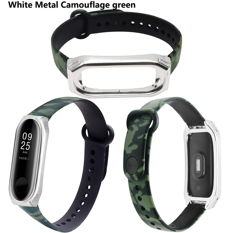 BOORUI новые Miband 3 ремень с металлическим корпусом и разнообразные с цветочным принтом correas Miband 3 аксессуары ремешок для xiaomi mi3