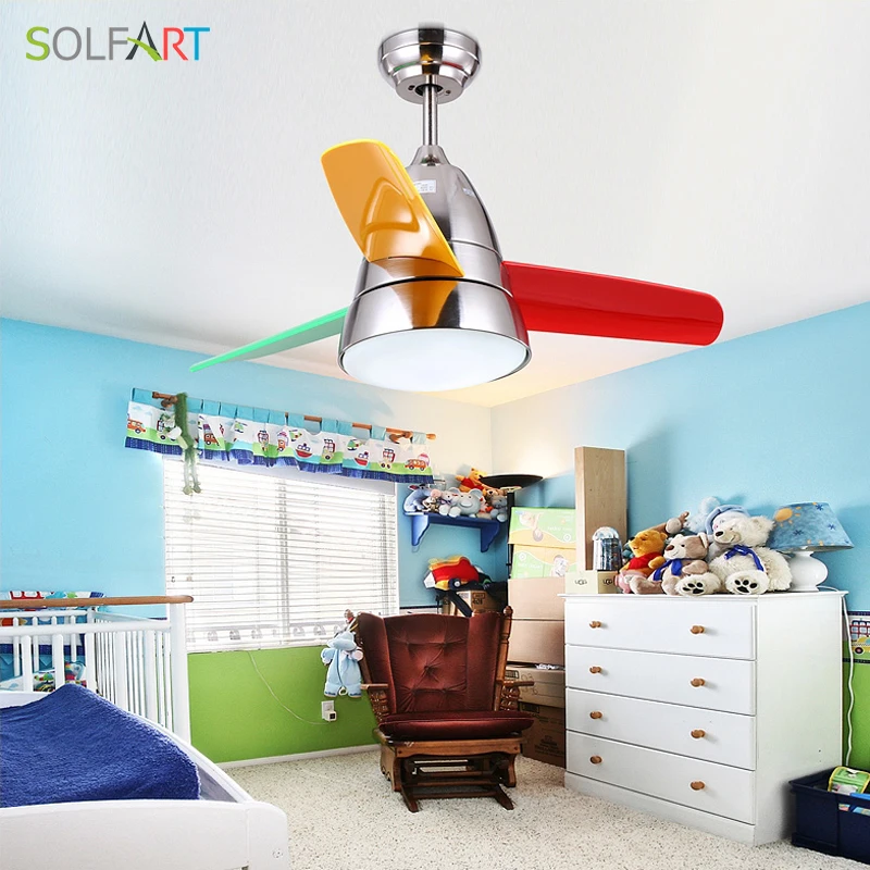 Потолочный вентилятор SOLFART slf2059 светодиодная современная лампа для детской