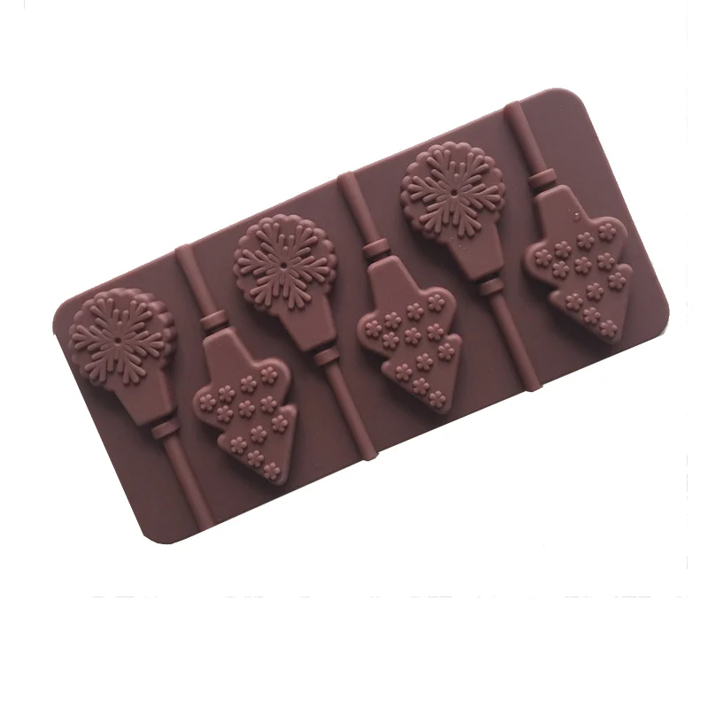CHRISTMAS 50G Силиконовая форма для торта в форме леденца, форма для выпечки, форма для шоколада, форма для выпечки, силиконовая форма для помадки - Цвет: CHRISTMAS 50G