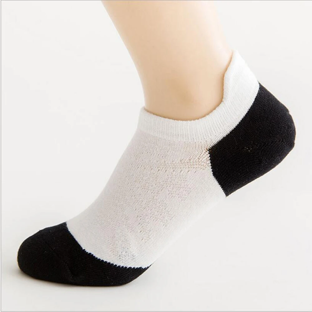 

MEI LEI YA 5 Pairs/Bag New High Quality Men's Cotton Socks Women's Socks Breathable Reticulated Casual Socks Boat Socks 5 Color