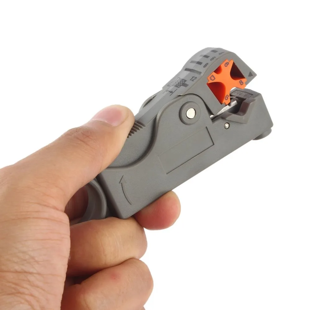 High Impact Material Wire Stripper Multifunction Rotary Coax Coaxial Cable Cutter Tool RG58 RG59 RG6 Cimiva J0C-CL2275 |