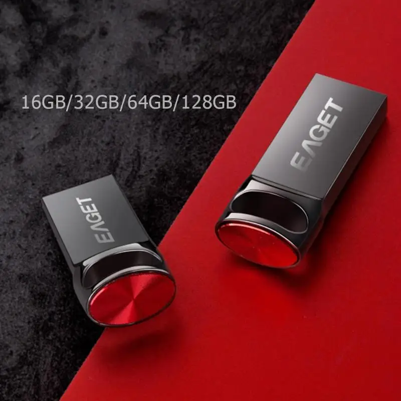 EAGET U81 Mini Metal USB3.0 Flash Drive 128GB 64GB 32GB 16GB High Speed Pendrive USB Flash Memory Stick Pen Drive Storage U Disk