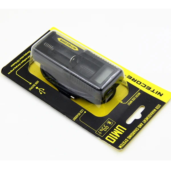 Новейшее зарядное устройство NITECORE UM10 Digi с ЖК-дисплеем Универсальное зарядное устройство Nitecore с розничной упаковкой