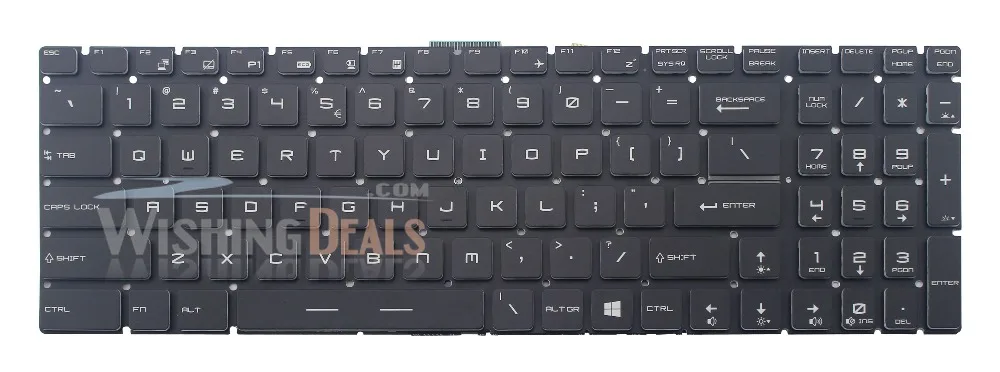 Цена за деньги! Новый для игровой MSI GE62 GE72 GS60 GS70 GT72 GT72S клавиатура с подсветкой США