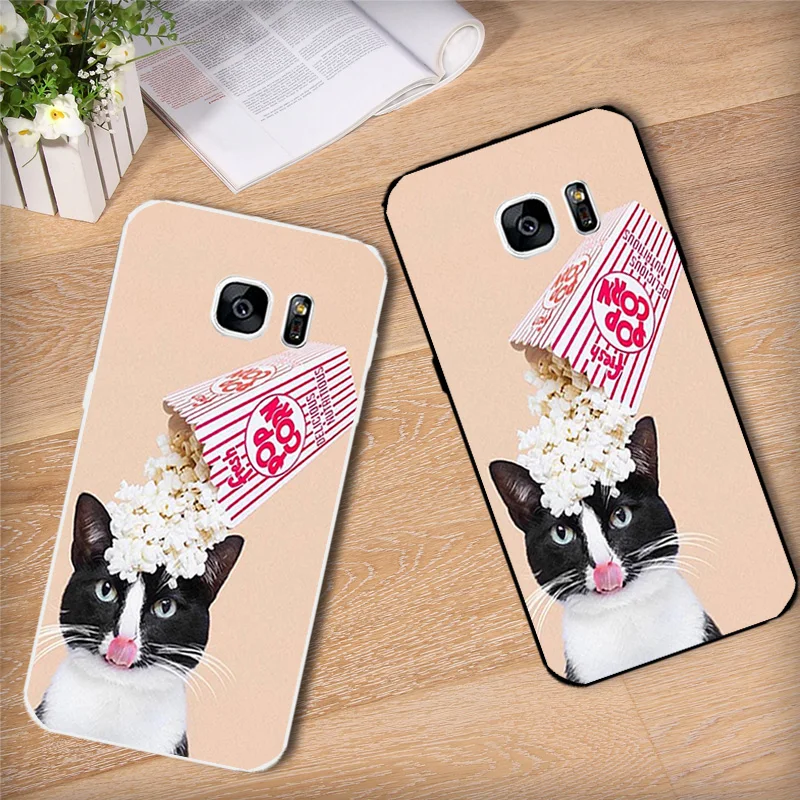 Чехол для телефона samsung Galaxy S7 края Мягкие силиконовые Милая Обложка 5 дюймов g9350