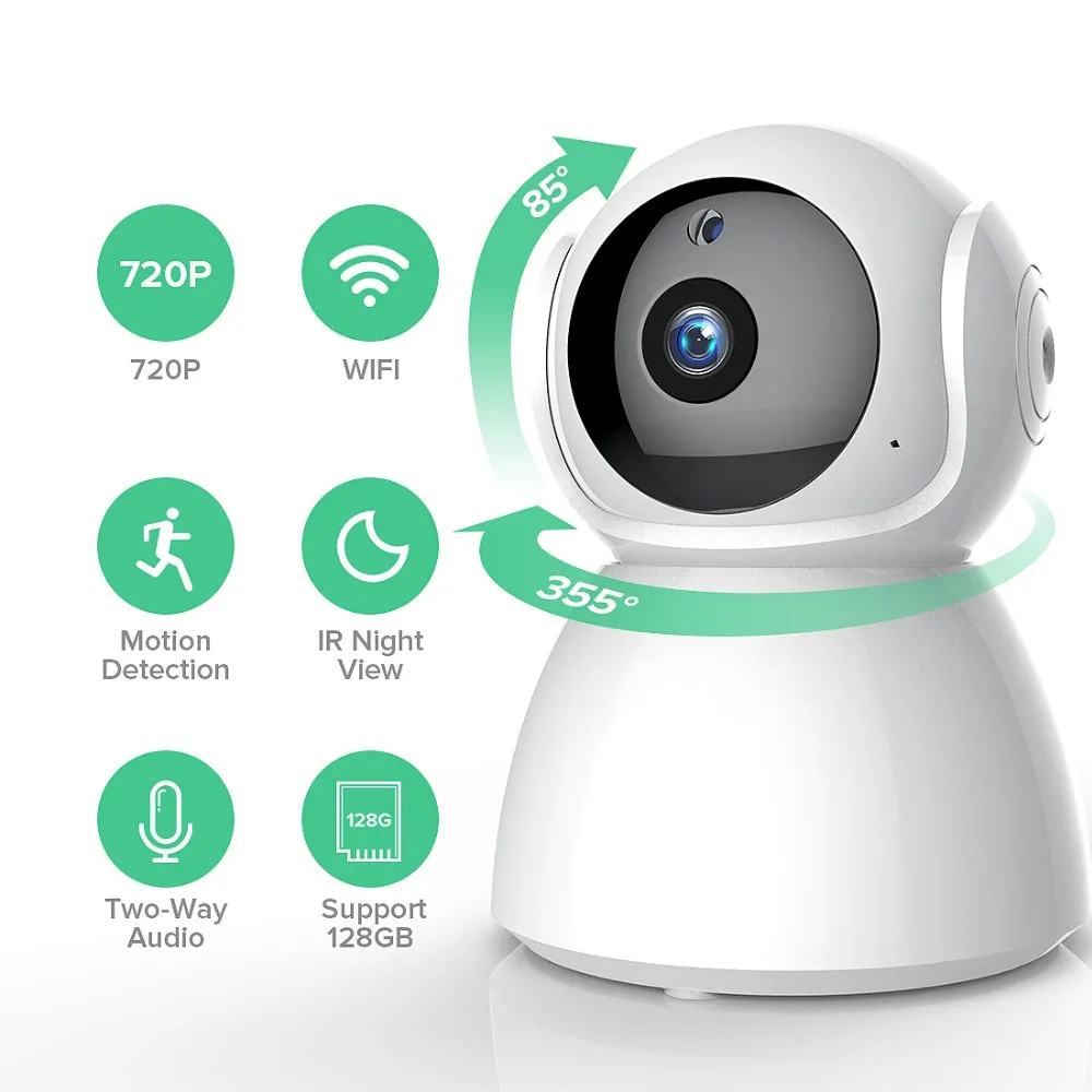 WNK 1080 P/720 P домашняя ip-камера безопасности Wi-Fi Беспроводной Детский монитор камера
