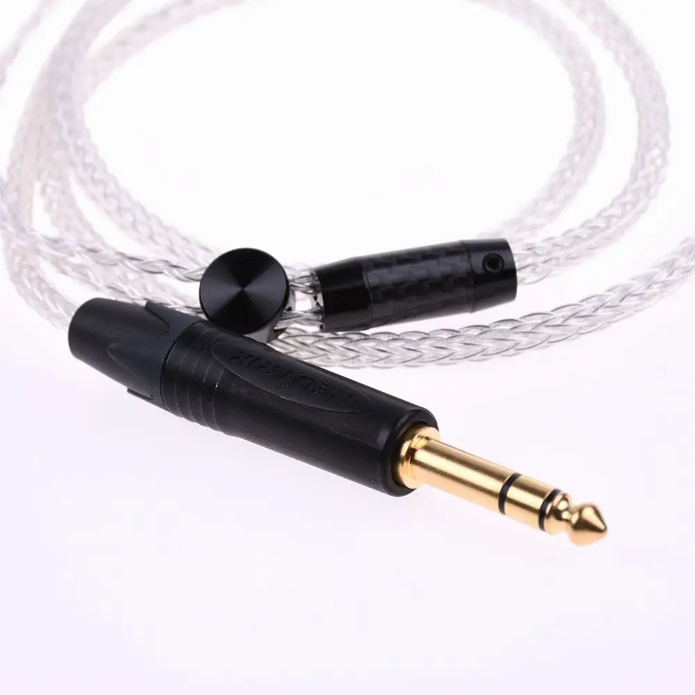 Silver Plated 1.2M 16 ядер 5N Pcocc с серебряным покрытием Hi-end Наушники Hi-Fi обновления кабель для наушников Audeze LCD-2 LCD-3 LCD-X LCD-XC - Цвет: Silver Plated 1.2M
