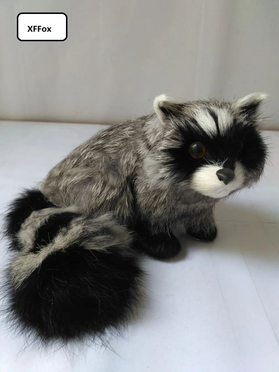 Милая модель енота в реальной жизни имитация пластика и меха подарок серого