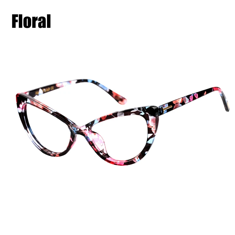 Floral SOOLALA очки для чтения «кошачий глаз» женские и мужские большие очки для чтения+ 0,5 0,75 1,25 1,75 2,25 до 4,0 пользовательские очки для пресбиопии - Цвет оправы: Floral