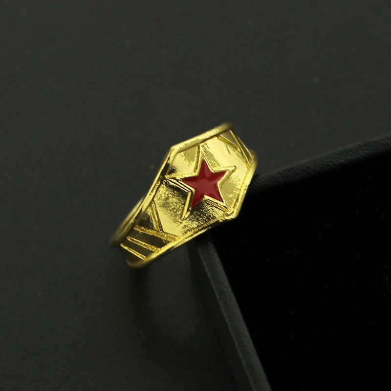 Новый Wonder Woman Тиара кольцо с красной звездой Super Hero Geek обручальное girl power фильм