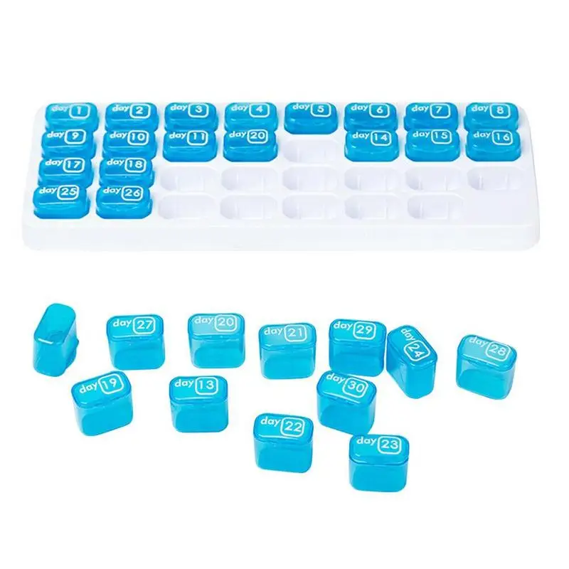 31 дня медицины диспенсер для таблеток Органайзер таблетки коробка еженедельного