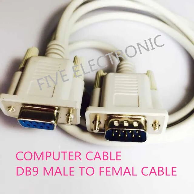 Кабель последовательного порта DB9 папа мама. Компьютерный кабель RS232. COM прямого