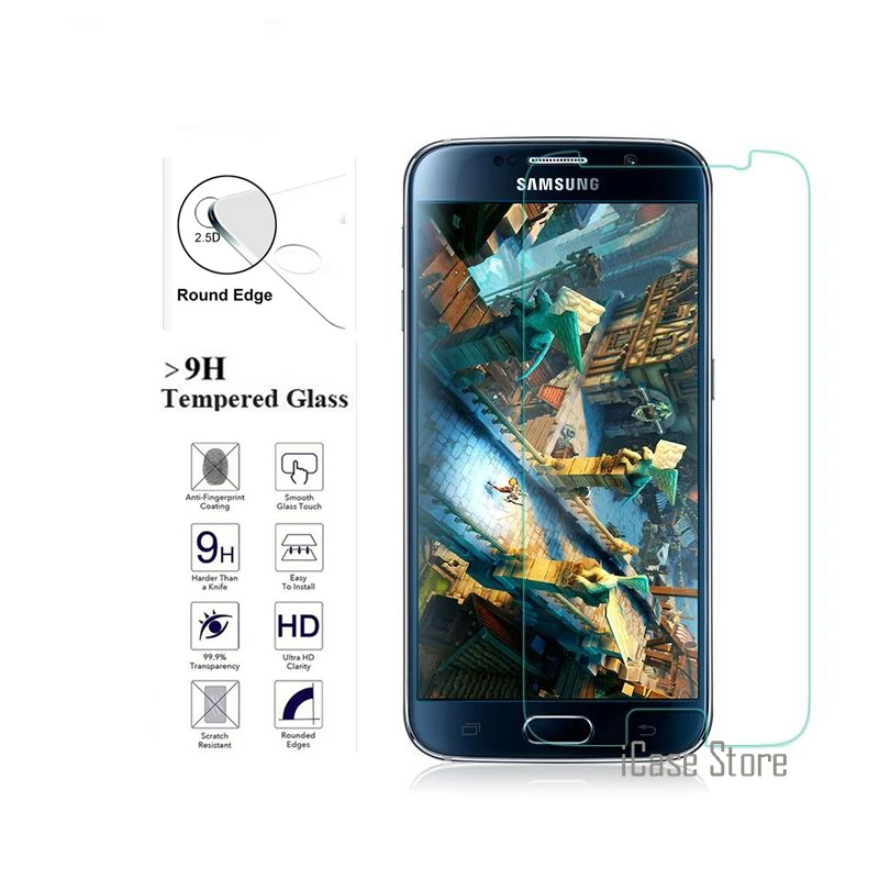 Для samsung S6 Защитное стекло для экрана Защитная закаленная пленка Galaxy чехол G9200 G920A