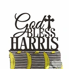 Топпер для торта с именем Бога, акриловый Топпер для торта на Первое Святое Причастие, украшение для торта на крещение